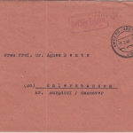 All.Bes. - Amberg 2 7.2.46 Gebühr bezahlt Ra1 12 Rpf. Wü Postmeister Wüst Brief