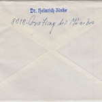 BRD - Amberg 3.10.63 Einschreibebrief v. Grafing Provisorium