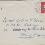 BRD - 20 Pfg. Volkslieder Brief Amberg - Fürstenberg 1958 Nachsendung Köfering
