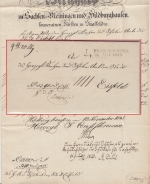 Thurn&Taxis - Hildburghausen 15. NOV 1845 L2 Dienstbrief n. Eisfeld
