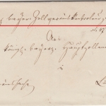Thurn&Taxis/Bayern - Offenbach 5.3.1847 Zollvereinssache n. Lindau - Absender !!