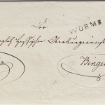 Thurn&Taxis - Worms L1 Militariabrief n. Bingen 8. April 1820