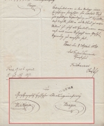 Thurn&Taxis - Worms L1 Militariabrief n. Bingen 8. April 1820