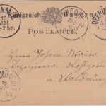 Bayern - Oberviechtach 15. NOV K1 5 Pfg. Ganzsachenkarte n. Waldmünchen 1881