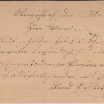 Bayern - Oberviechtach 15. NOV K1 5 Pfg. Ganzsachenkarte n. Waldmünchen 1881