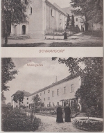Bayern - Schwandorf Klostergarten tec. sw-Mehrbild-AK ungelaufen ca. 1910