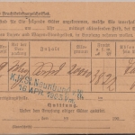 Bayern - 2 Pfg. Wappen Ortskarte/Frachtgutbenachrichtigung Neunburg v/W. 1903
