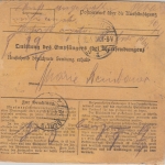 Bayern - 1,50 M. Pfg. Ludwig/Freistaat u.a. Wertpaketkarte Schwandorf 12.4.20