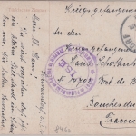 Bayern - Schwandorf 1918 Kriegsgefangenenkarte n. FRANKREICH Lagerzensur