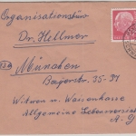 BRD - Frohnberg ü. Schwandorf Poststelle I Einschreibebrief n. München 1959