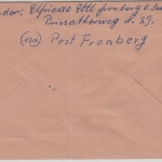 BRD - Frohnberg ü. Schwandorf Poststelle I Einschreibebrief n. München 1959