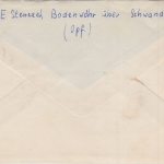 BRD - Bodenwöhr-Blechhammer ü. Schwandorf Einschreibebrief n. München 1960