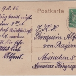 DR - Prinz Alfons v. Bayern Originalunterschrift AK Weiden n. München 1925