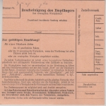 BRD - Altenstadt ü. Weiden 1963 apt. Tagesstpl. Paketkarte n. Walldorf