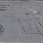 DR-Infla - 5x40 Pfg. By-Abschied/DR u.a. Dienstbrief Waldmünchen - landshut 1922