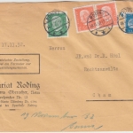 DR - 25+5+2x12 Pfg. Hindenburg Zustellurkunde Roding - Cham 1932