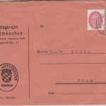 DR - 10+15 Pfg. Strohhut Dienstbrief Amtsgericht Waldmünchen - Cham 1932