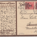 DR-Infla - 2x2 Mio./200 M. Ziffer karte Cham - München 24. OKT 23
