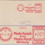 DR - Nürnberg 1937 3 Pfg. AFS Photo Porst Drucksachenbrief n. Göttingen