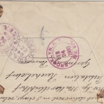 Bayern - 2x20 Pfg. Wappen Einschreibebrief n. USA Reichelsdorf - New York 1900