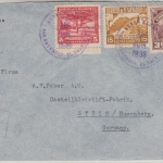 El Salvador - San Salvador 1938 Luftpostbrief n. Stein b. Nürnberg