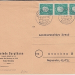 BRD - (13b) Burgthann ü. Nürnberg Poststelle I Brief n. München 1961