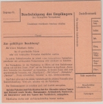 BRD - Schwarzenbruck ü. Nürnberg 2 Poststelle I Paketkarte n. Altenburg 1967