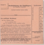 BRD - Forth ü. Nürnberg 2 Poststelle I Paketkarte n. Laufen 1967