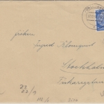 DR - 25 Pfg Hindenburg Zensurbrief n. SCHWEDEN Fürth - Stockholm 1940