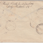 DR - 40+15 Pfg. Hindenburg Einschreibebrief n. ARGENTINIEN Fürth 1936