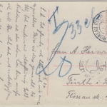 Norwegen - Portocontrolle K2 Ansichtskarte Kristiania n. Fürth 1924 Nachporto