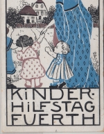 Bayern - Fürth Kinderhilfstag 1911 Offizielle Postkarte gelaufen 1911