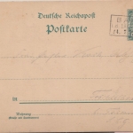 DR - 5 Pfg. K/A Privatganzsache Ra3 Bastei (Sächs. Schweiz) - Tröchtelborn 1892