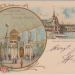 DR - 5 Pfg. K/A Privatganzsache + SST Berlin Gewerbeausstellung 1896