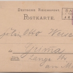 DR - 10 Pfg. Privatganzsache Ra2 Bastei Sächs. Schweiz 1888 n. Grimma