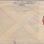 Indien - 2+3 1/2 A. Georg VI. Zensurbrief n. USA Bombay New York 28.NOV 1941