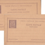 Azoren/Horta - 20/20 R. Carlos I. Ganzsache Doppelkarte ungerbaucht