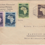 Portug. Ostafrika - Kolonialreise Carmone Satz Zensurbrief Lourenco Marques 1939