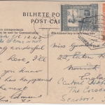 Mocambique - 80+20 C. Freimarken Zensurkarte n. ENGLAND Lourenco Marques 1942