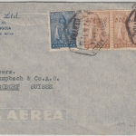 Angola - 1,75 A. Freimarke u.a. Luftpostbrief i.d. SCHWEIZ Luanda Burgdorf 1934