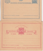 Portug. Guinea - 10+20 R. Louis 2 Ganzsachen 1895 ungebraucht