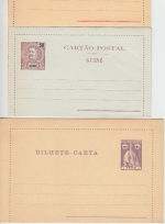 Portug. Guinea - ex 1895/1914 - 7 Ganzsachen (Karten/Kartenbriefe) ungebraucht