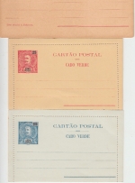 Cabo Verde - ex 1885/1950 - 13 Ganzsachen (Karten/Kartenbriefe) ungebraucht