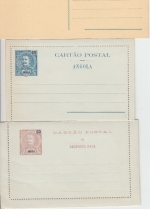 Angola - ex 1903/1914 - 13 Ganzsachen (Karten/Kartenbriefe) ungebraucht