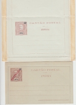 Angola - ex 1903/1914 - 13 Ganzsachen (Karten/Kartenbriefe) ungebraucht