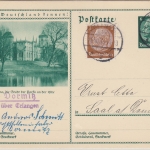 DR - Dormitz ü. Erlangen Landpost-L2 Bildganzsache n. Saal 1935