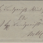 Bayern - Windsheim 1/2 schwarzer(!) Fingerhut-K1 Dienstbrief n. Mkt Erlbach 1876
