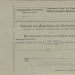 Bayern - 80 Pfg. Ludwig Paketkarte i.d. SCHWEIZ Schwabach - Zürich 1919