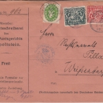 Bayern - 5 Pfg. Dienst/Abschied u.a. Zustellurkunde Hilpoltstein 22. APR 20