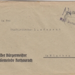 All.Bes. - Roth b. Nürnberg 6.2.46 Rpf bezahlt L1 Brief n. München